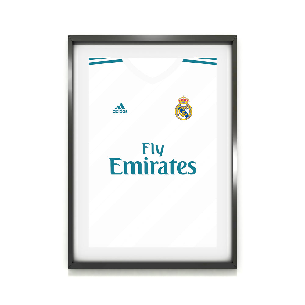 Ronaldo Real Madrid 2017/18 (Fronte) Stampa d'arte pesante - Poster di calcio - Regalo perfetto - Regalo di compleanno per lui