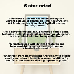 Shamrock Park Heavyweight Art Print - Football Post - Perfect Gift - Birthday Present for Him