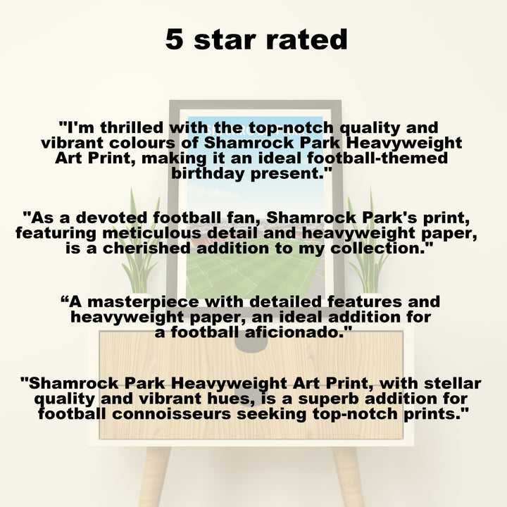 Shamrock Park Heavyweight Art Print - Football Post - Perfect Gift - Birthday Present for Him