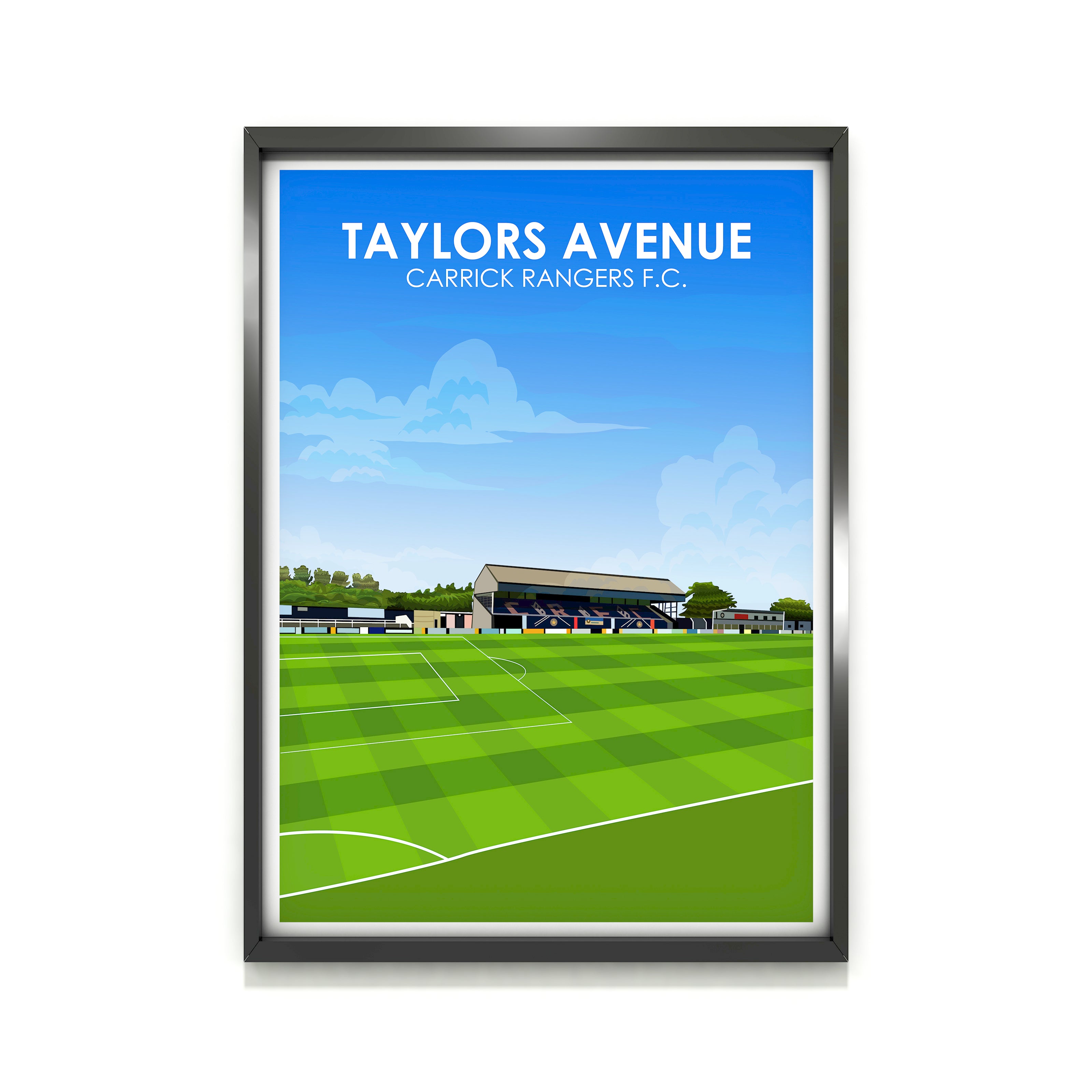 Taylors Avenue Heavyweight Art Print - Football Post - Perfect Gift - Birthday Present for Him