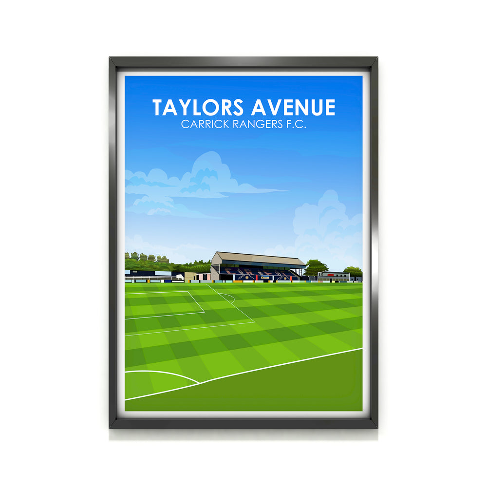 Taylors Avenue Kunstdruck auf schwerem Papier - Fußballpfosten - Perfektes Geschenk - Geburtstagsgeschenk für ihn