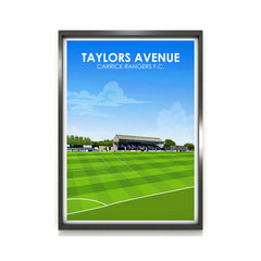 Taylors Avenue Heavyweight Art Print - Football Post - Perfect Gift - Birthday Present for Him