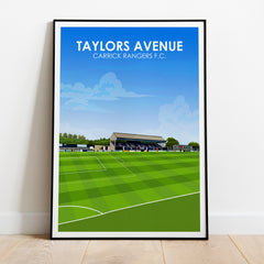 Taylors Avenue Heavyweight Art Print - Football Post - Perfect Gift - Birthday Present for Him
