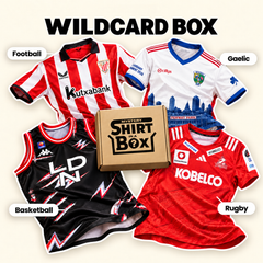 The Wildcard Box: football, rugby, basketball and Gaelic shirts with a Mystery Shirt in a Box