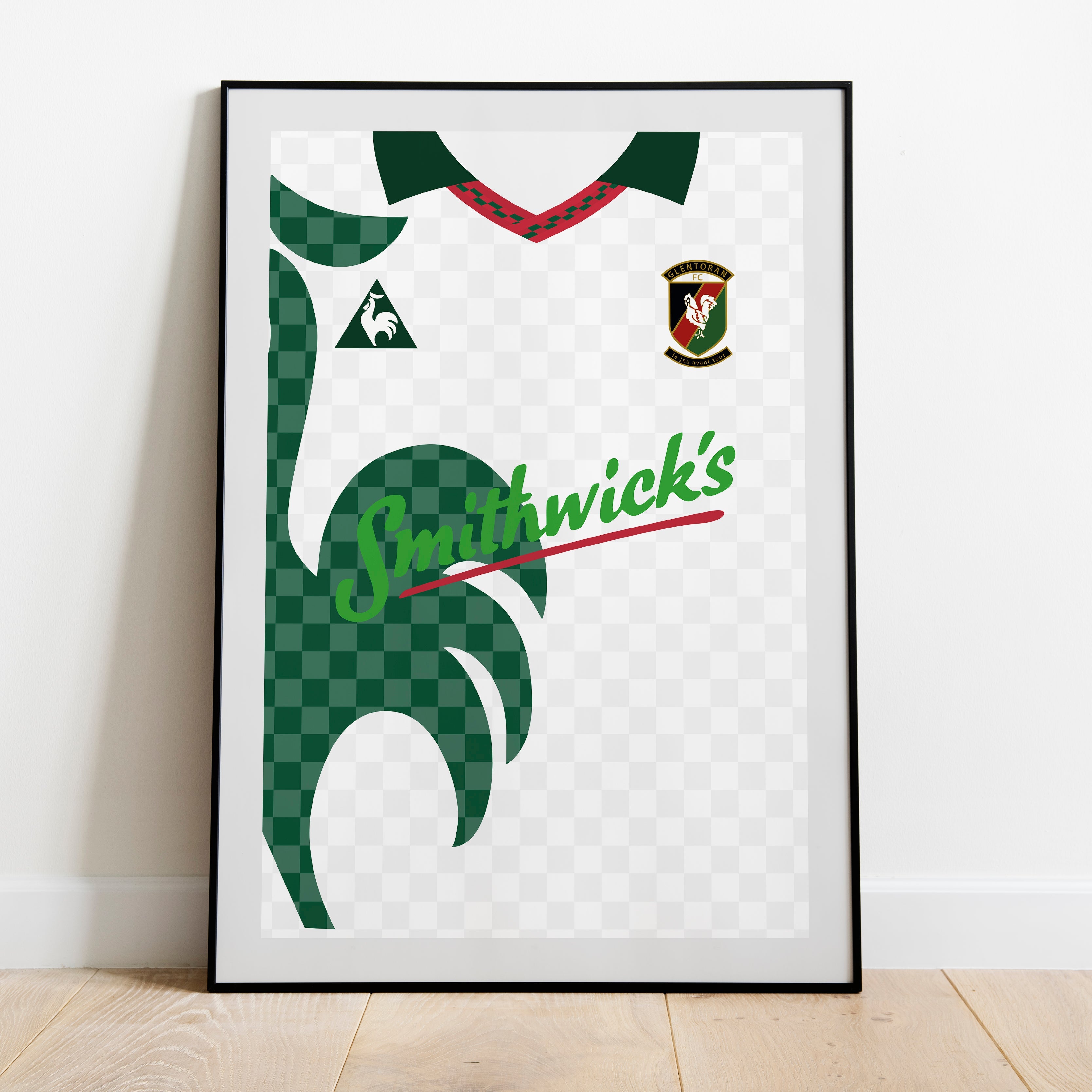 Glentoran 96/97 Away Heavyweight Art Print