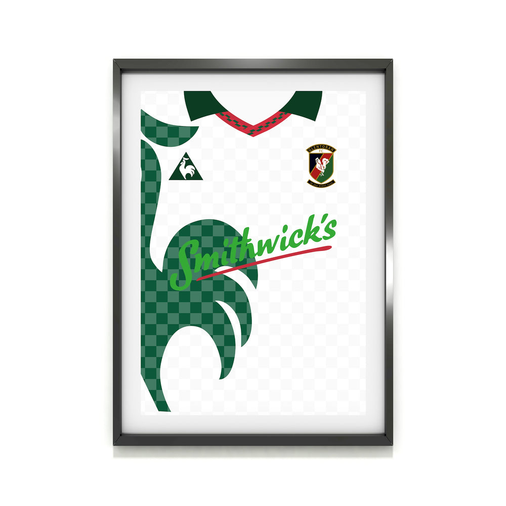 Glentoran 96/97 Away Heavyweight Art Print