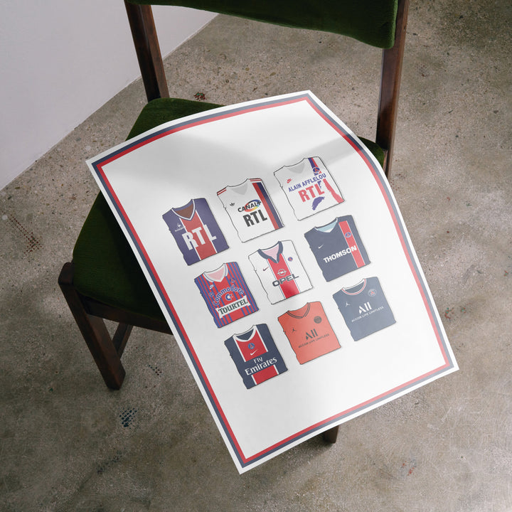 Lámina artística gruesa de la colección PSG