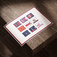 Lámina artística gruesa de la colección PSG