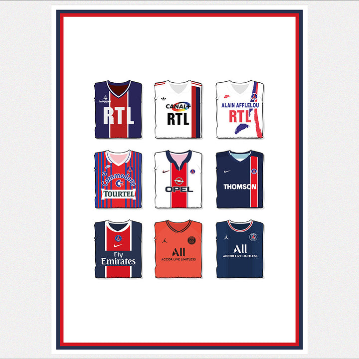 Lámina artística gruesa de la colección PSG