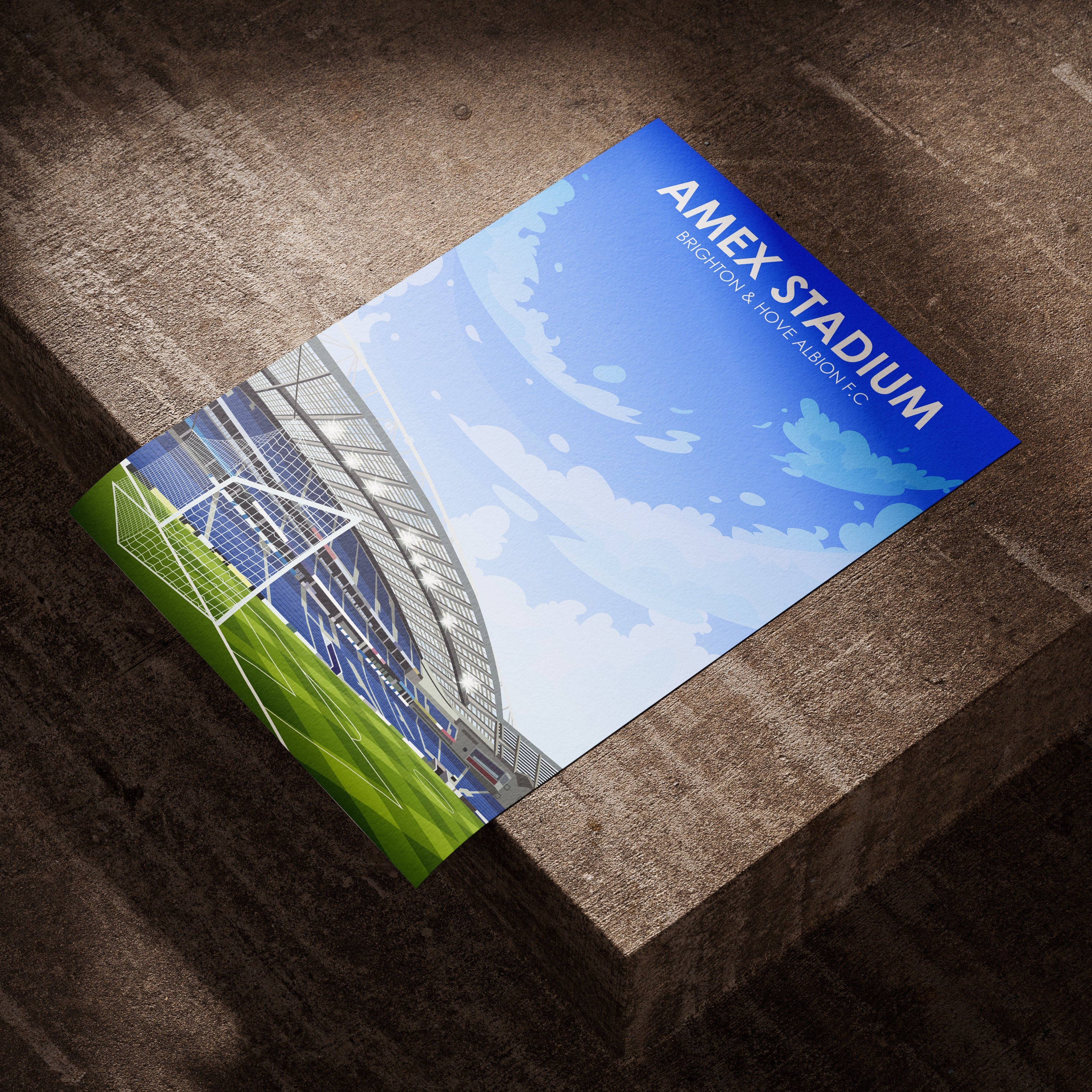 Lámina artística de peso pesado del Amex Stadium