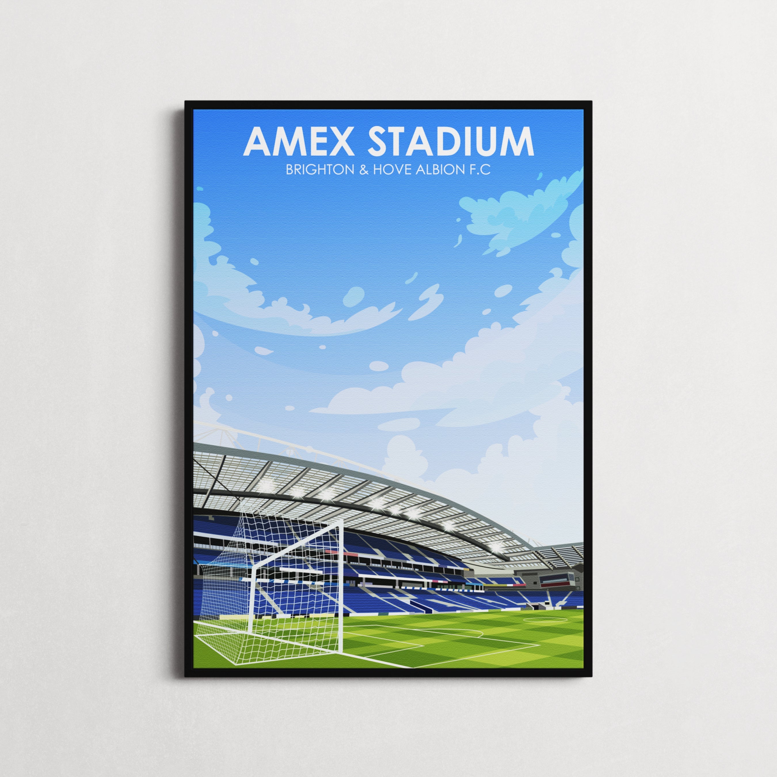 Lámina artística de peso pesado del Amex Stadium