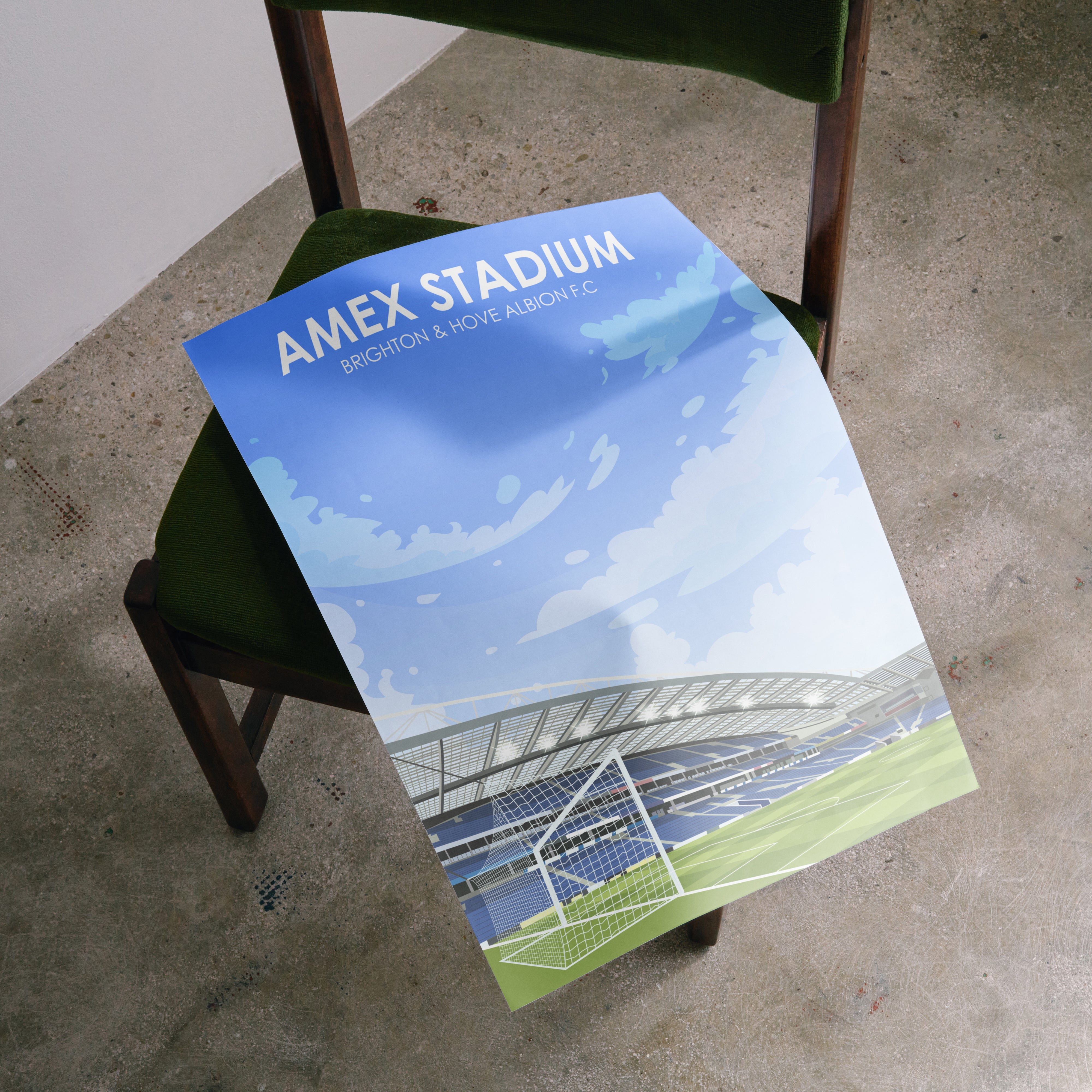 Lámina artística de peso pesado del Amex Stadium