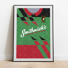 Glentoran 94/96 Home Heavyweight Art Print