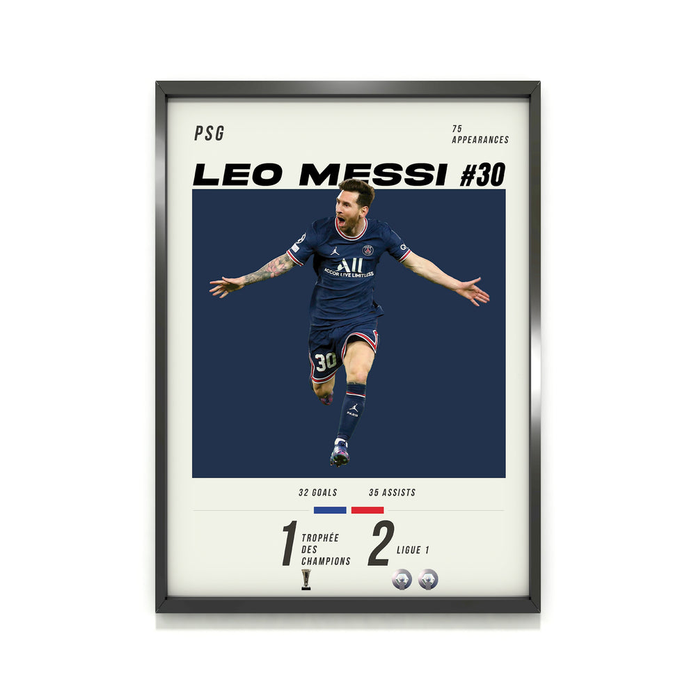Messi #30 Lámina de arte de gramaje alto