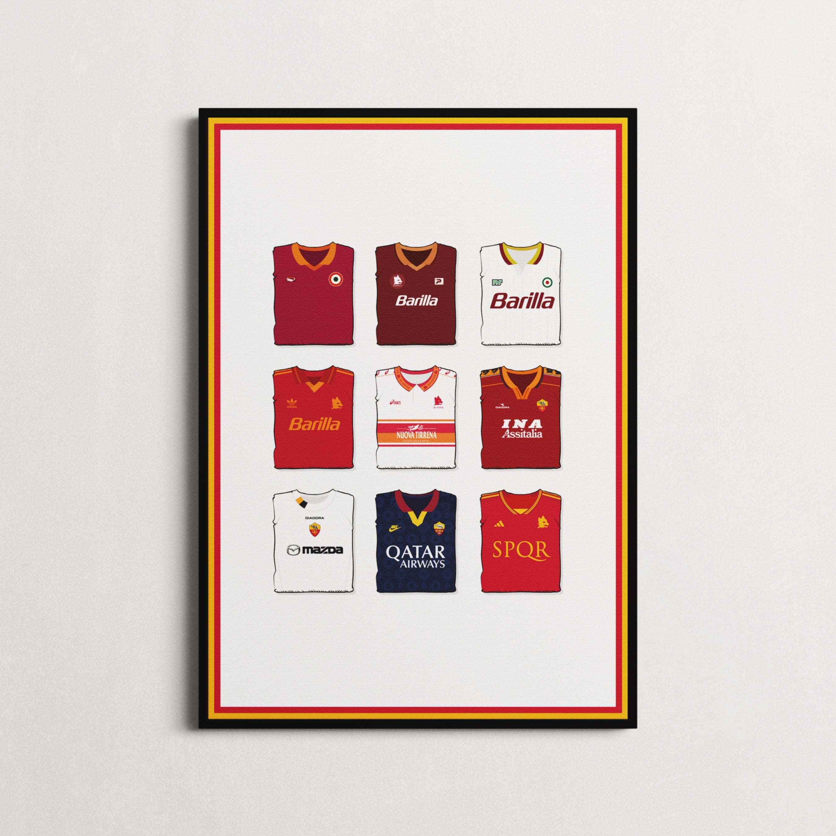 AS Roma Kollektion Schwergewichtig Kunstdruck